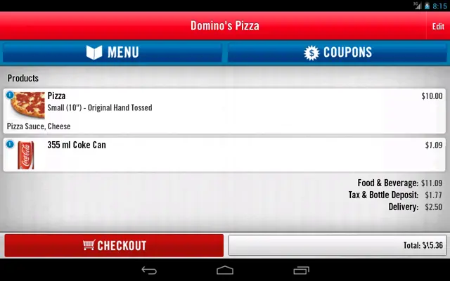 Dominos android App screenshot 0