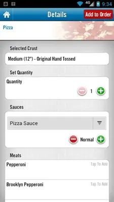 Dominos android App screenshot 10