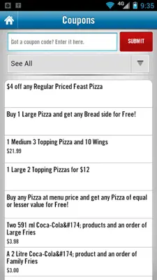 Dominos android App screenshot 11